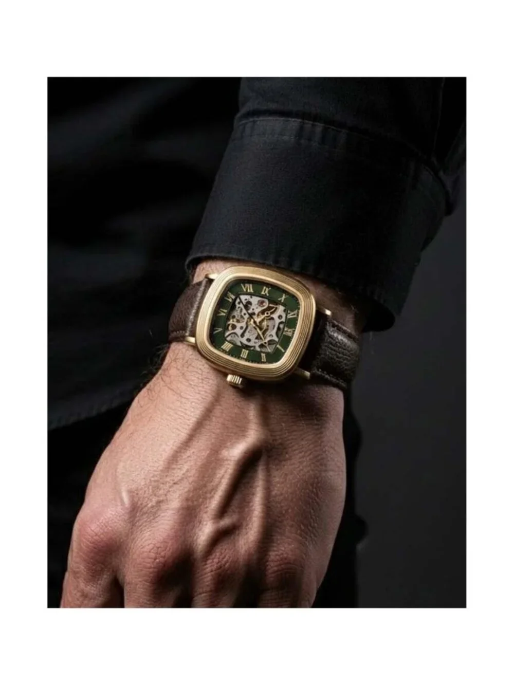 NWT Thomas Earnshaw Heritage Green Dial Men's Watch